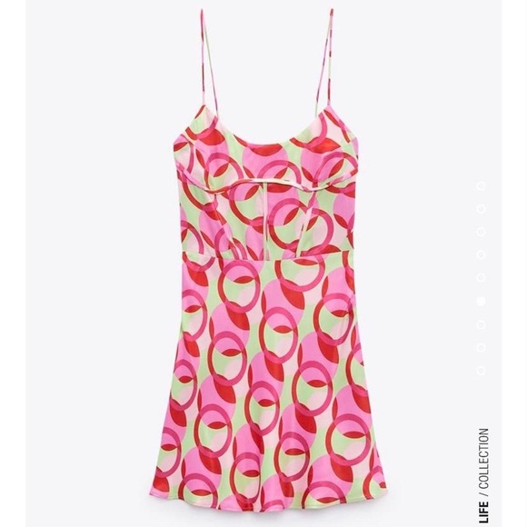 Zara Satin Effect Dress - Picture 3 of 5